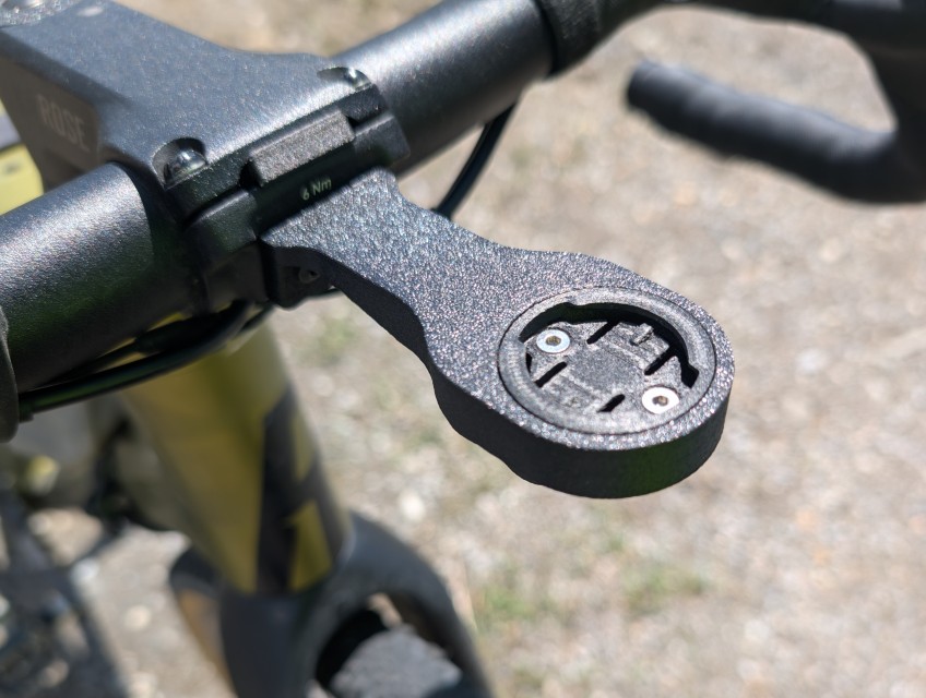 Vorbauhalterung für Rose Square Mount - Passend für Garmin / Wahoo Navigationsgeräte - Mit Gopro Aufnahme
